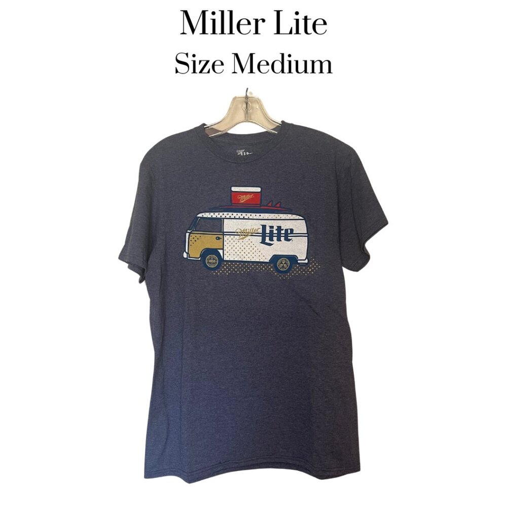 NWOT Miller Lite Men's graphic T-shirt Unisex Size Medium